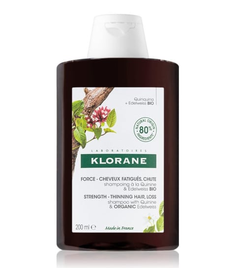 Шампунь для укрепления волос, 200 мл Klorane, Quinine & Edelweiss Bio