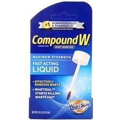 цена Compound W Быстродействующая жидкость для удаления бородавок максимальной силы 0.31 жидкая унция