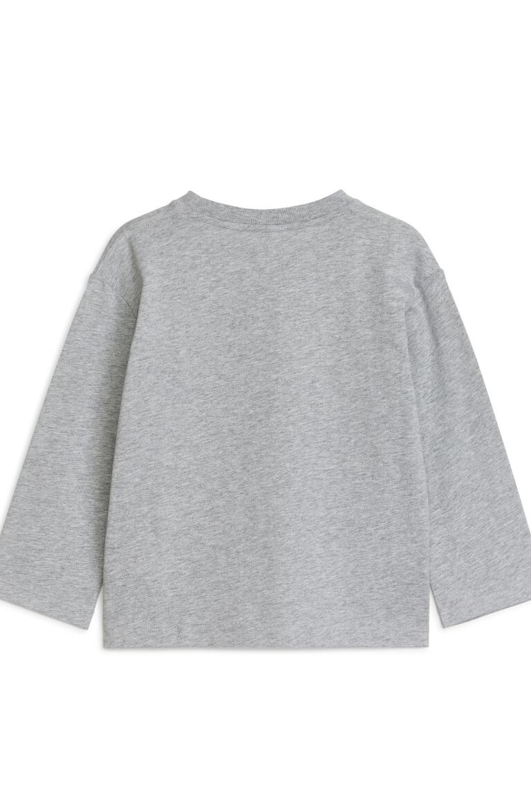 

Рубашка с длинным рукавом H&M, серый