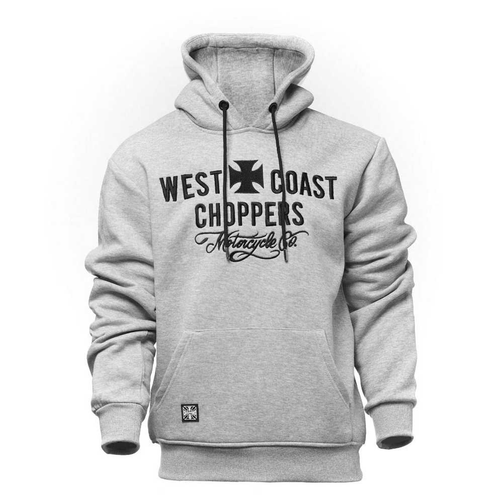 Худи West Coast Choppers Motorcycle Co, серый футболки print bar west coast choppers