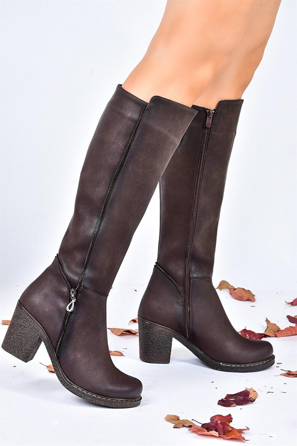 

G674252009 Коричневые женские ботинки Fox Shoes, Коричневый
