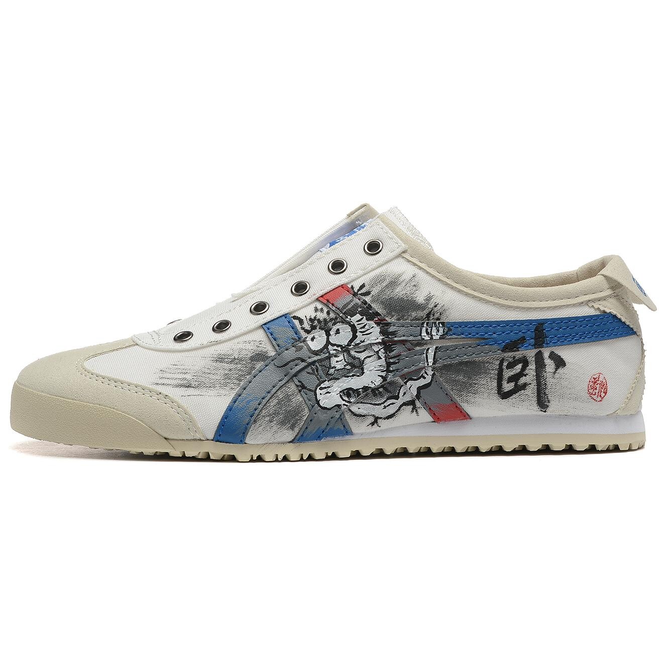 

Кроссовки Onitsuka Tiger MEXICO 66 Lifestyle Shoes Unisex Low-top White/Blue/Red, белый