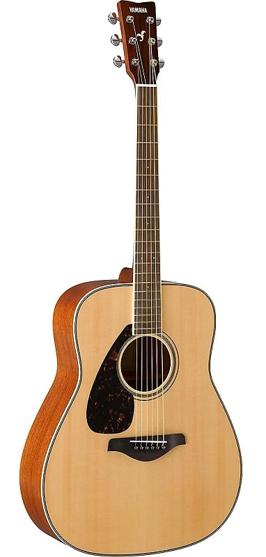 Акустическая гитара Yamaha FG820L Folk Acoustic Guitar Left-Handed 2010s - Natural цена и фото