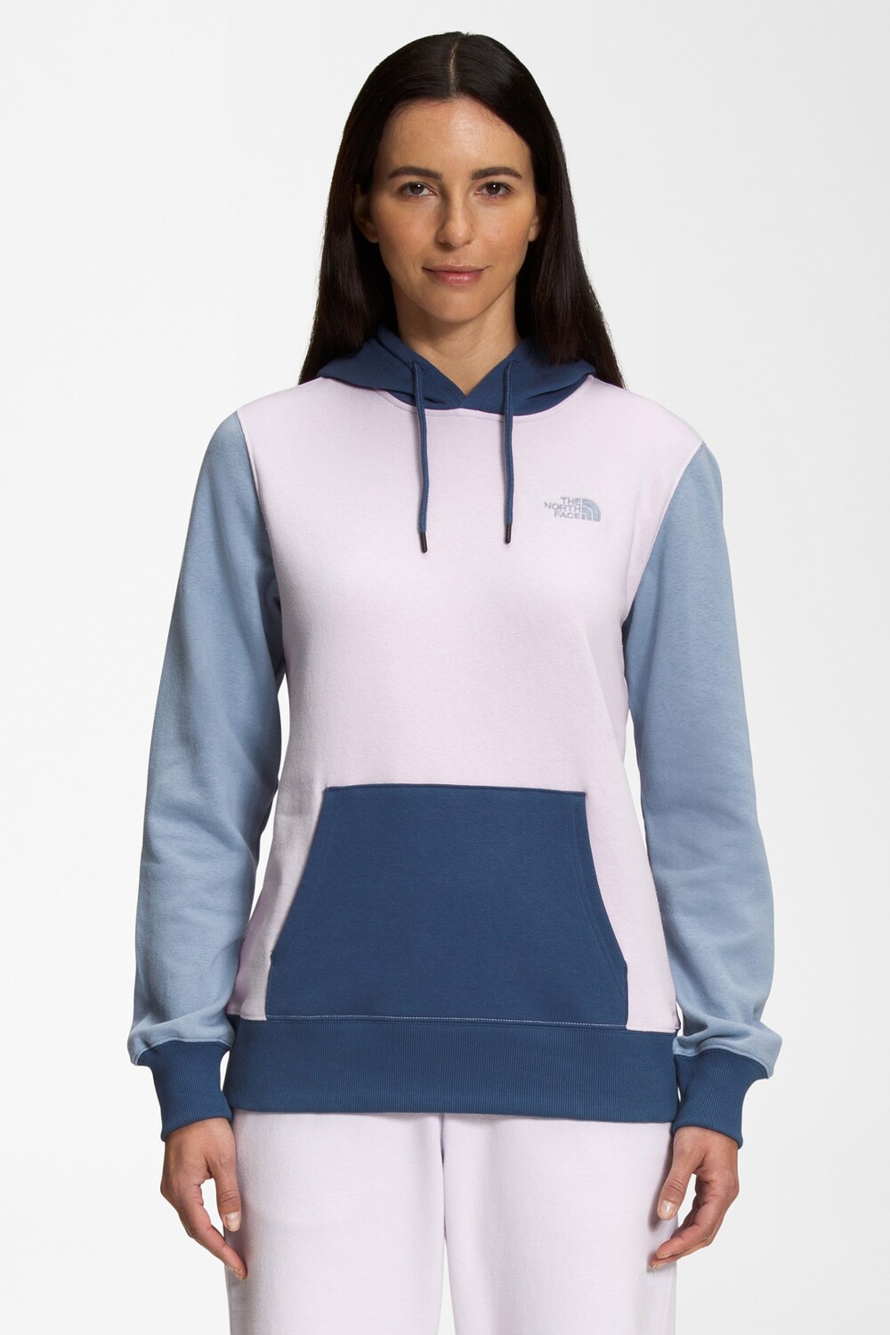 

Пуловер с капюшоном в стиле колор-блок – женский The North Face, синий