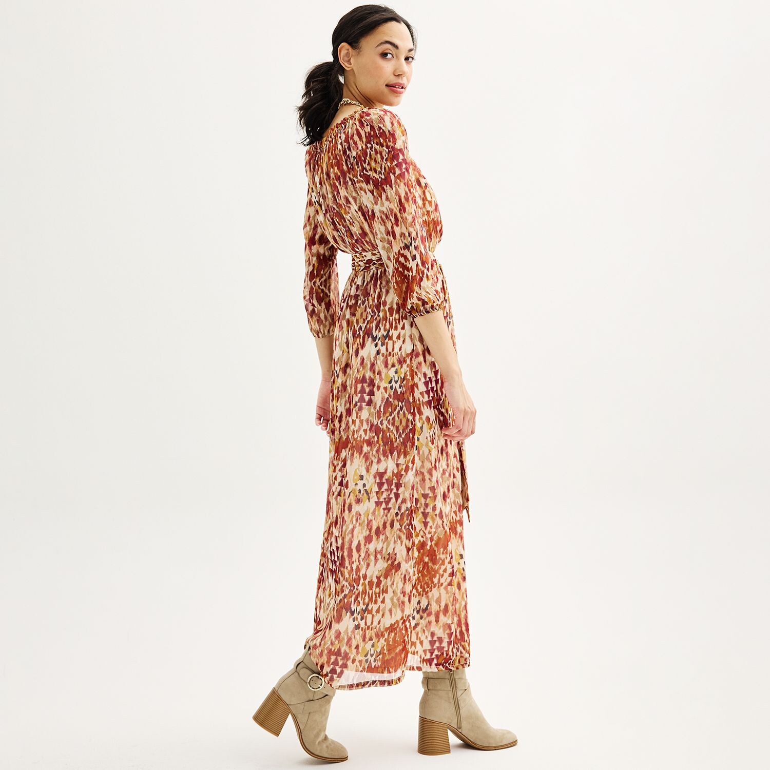 

Женское платье макси в крестьянском стиле Nine West Nine West