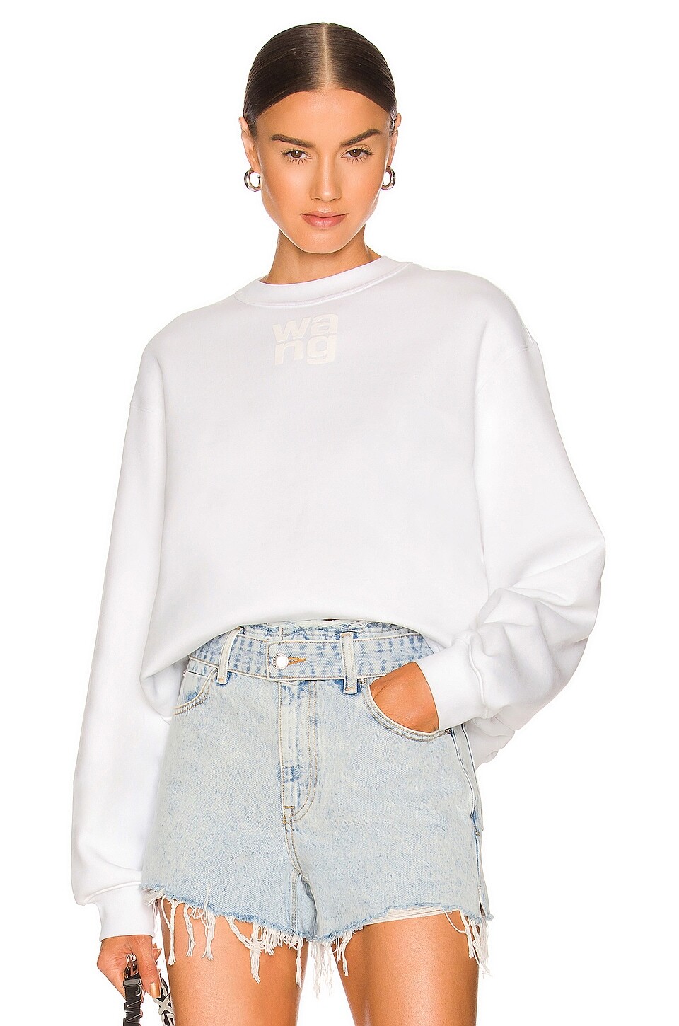 

Толстовка Alexander Wang Foundation Terry Crew, белый