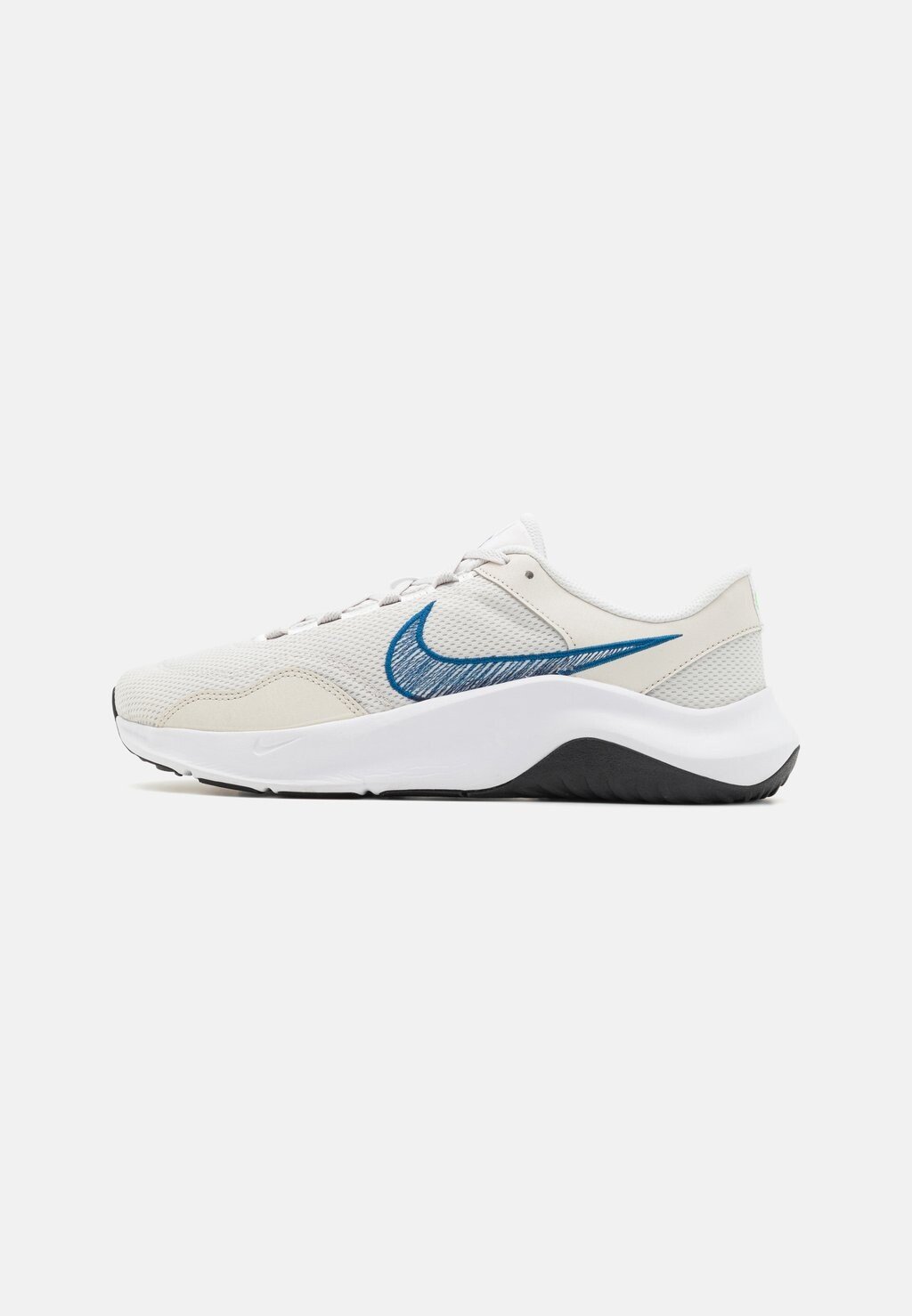 

Кроссовки Legend Essential 3 Nike, цвет platinum tint/court blue/white/black/green strike