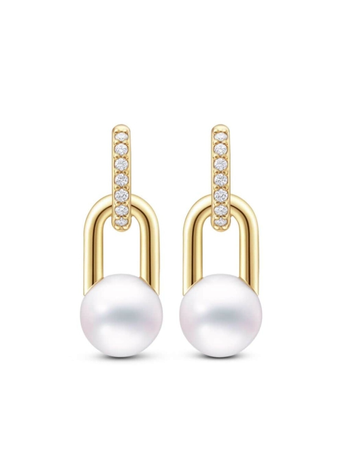 

Серьга-подвеска Fine Link из желтого золота с жемчугом TASAKI, золотой