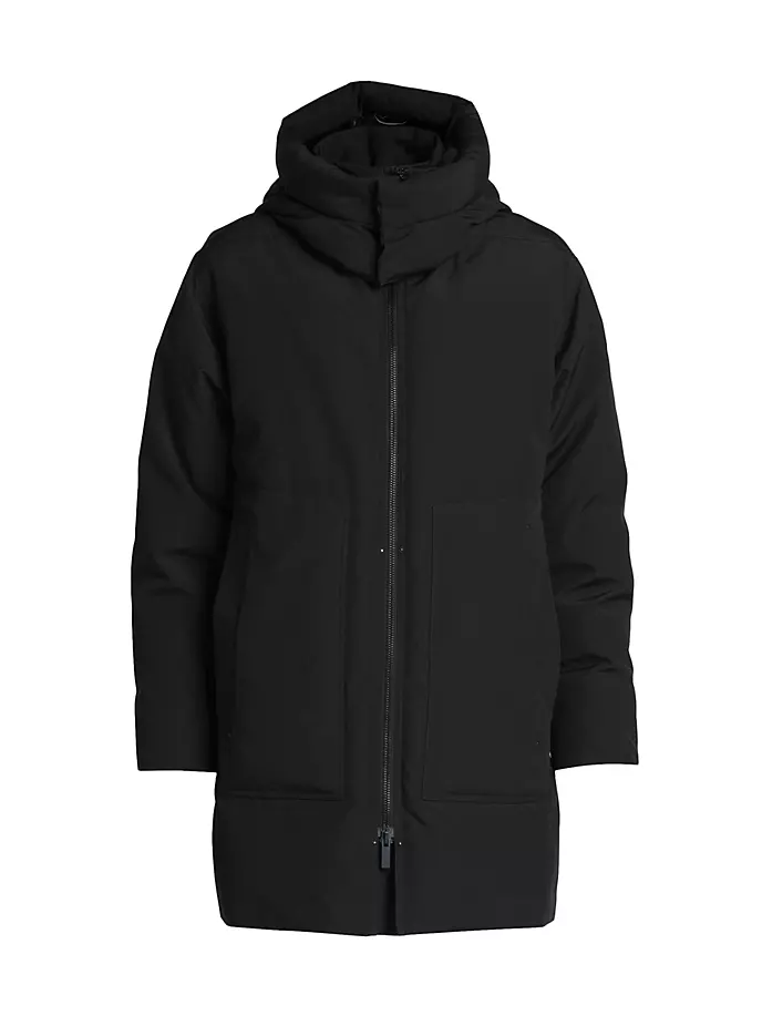 

Осима длинная парка Moncler, черный