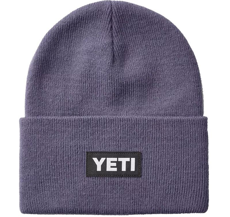 

Шапка-бини с логотипом Yeti, темно фиолетовый