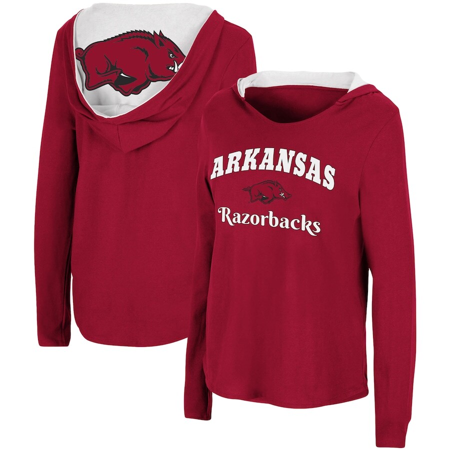

Футболка с длинным рукавом Colosseum Arkansas Razorbacks, кардинал