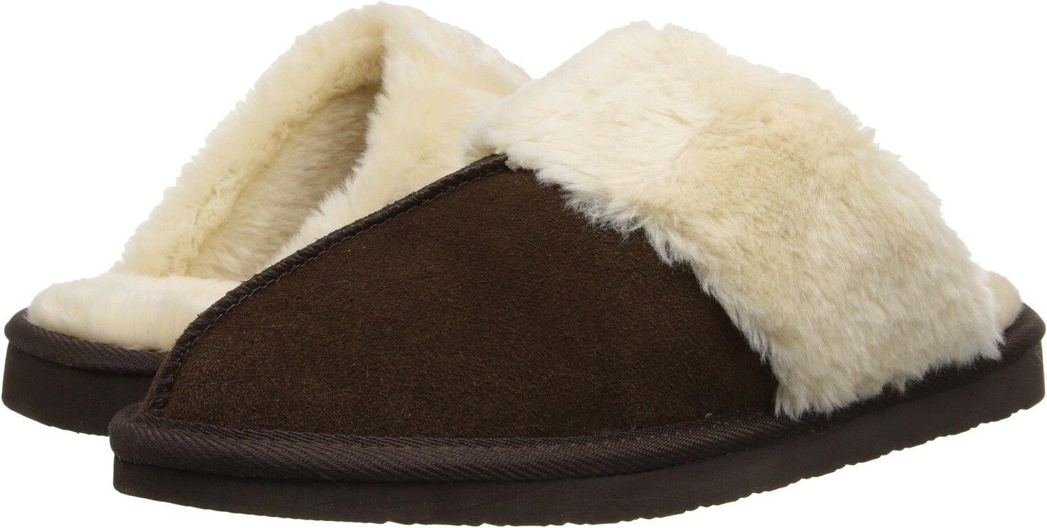 

Тапочки Chesney Scuff Minnetonka, цвет Chocolate Suede