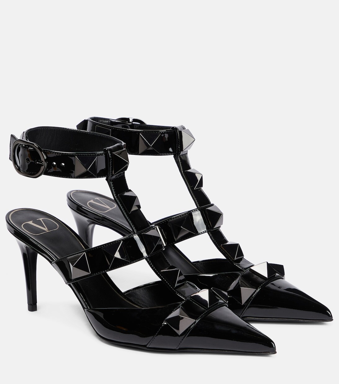 

Кожаные мюли Roman Stud Valentino Garavani, черный