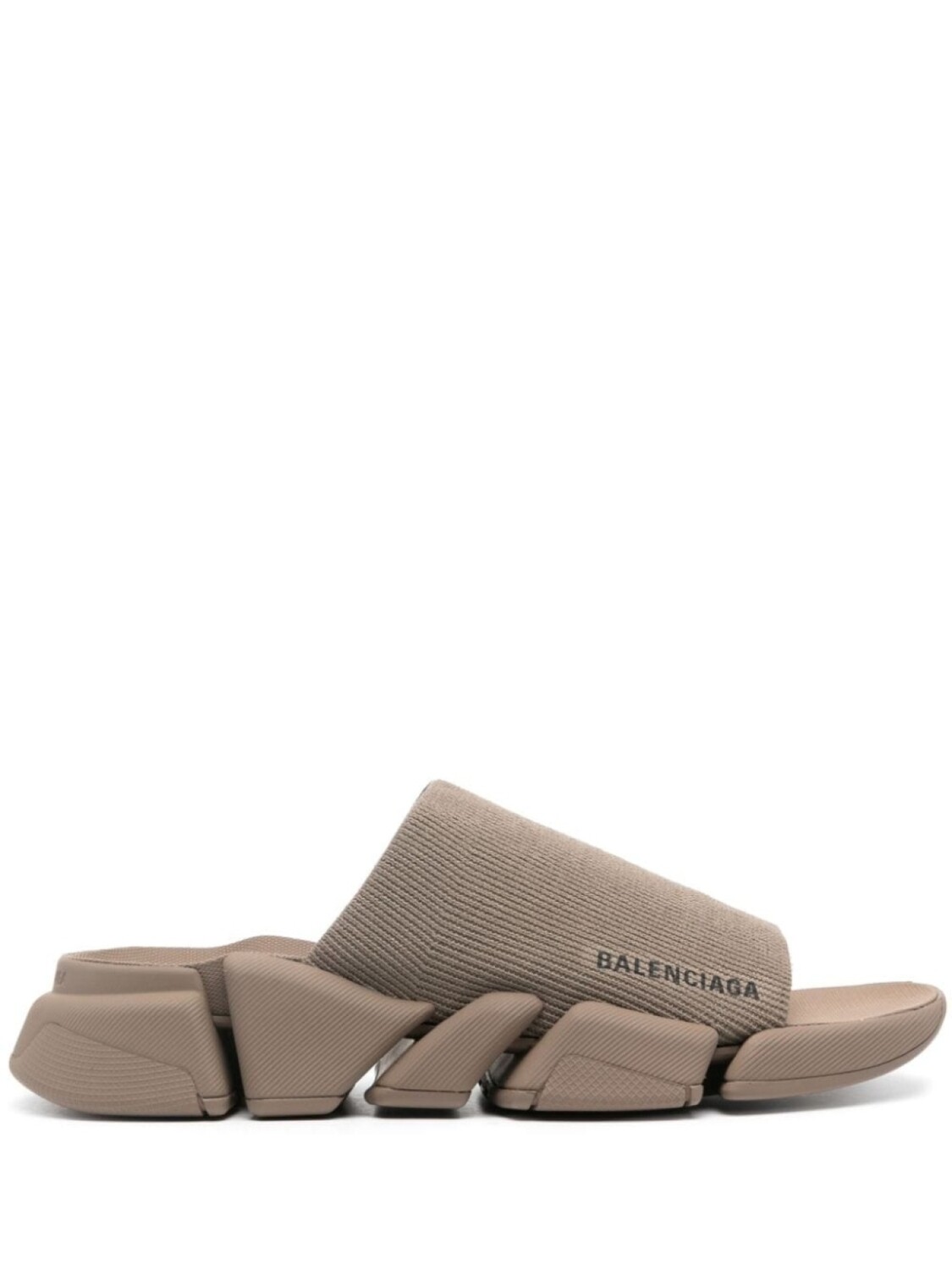 

Balenciaga шлепанцы с логотипом, коричневый
