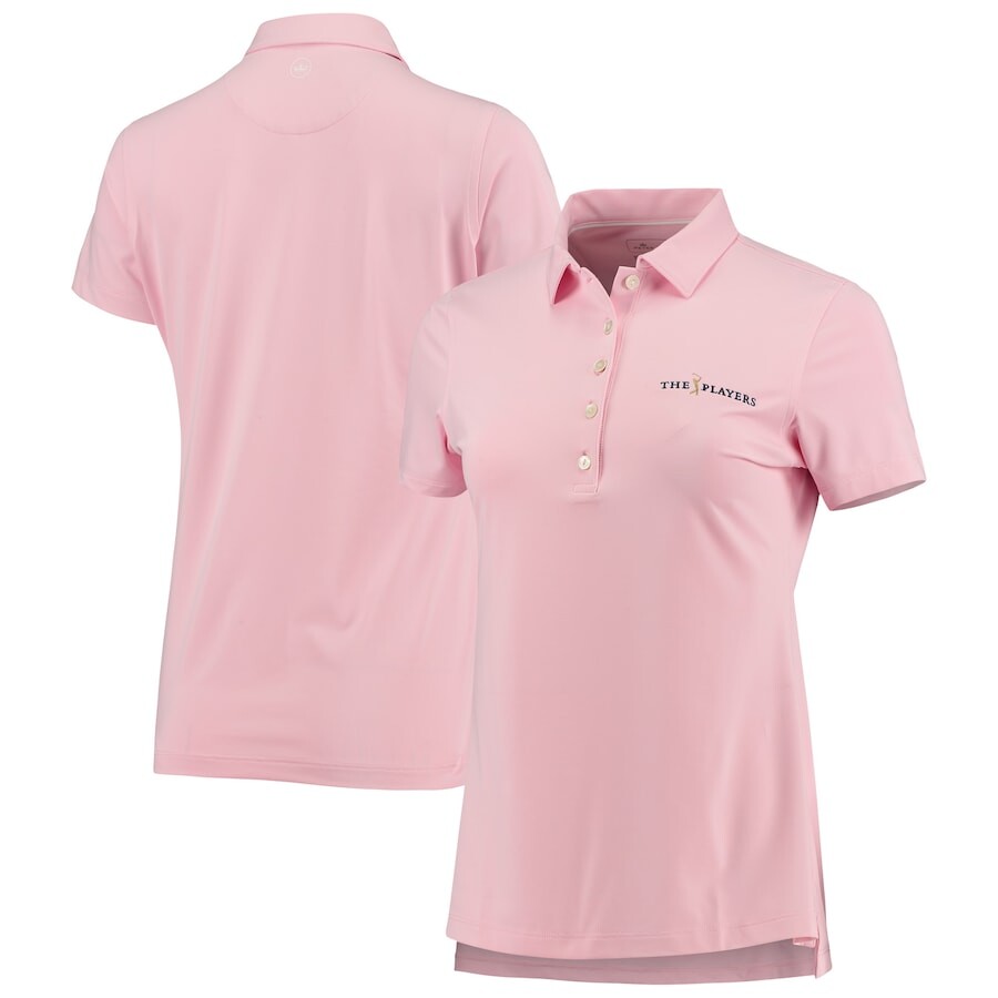 

Поло с коротким рукавом Peter Millar The Players, розовый