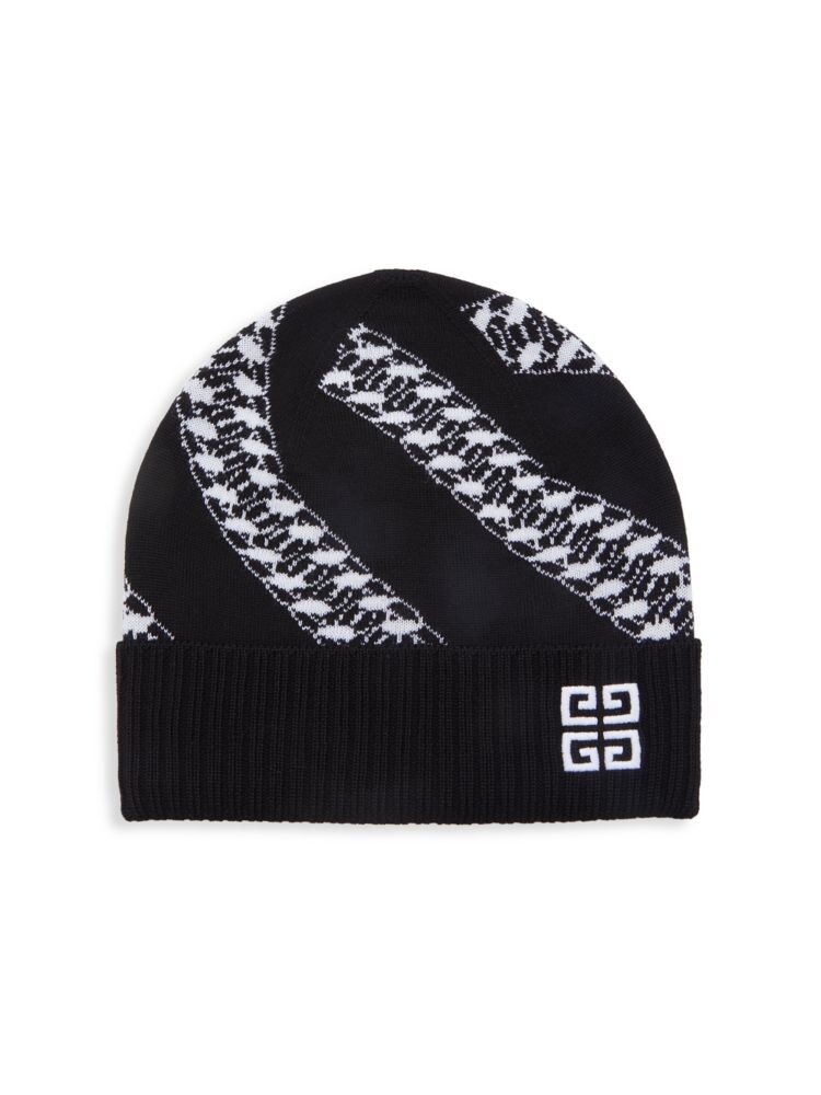 

Шерстяная шапка с логотипом Givenchy, цвет Black White