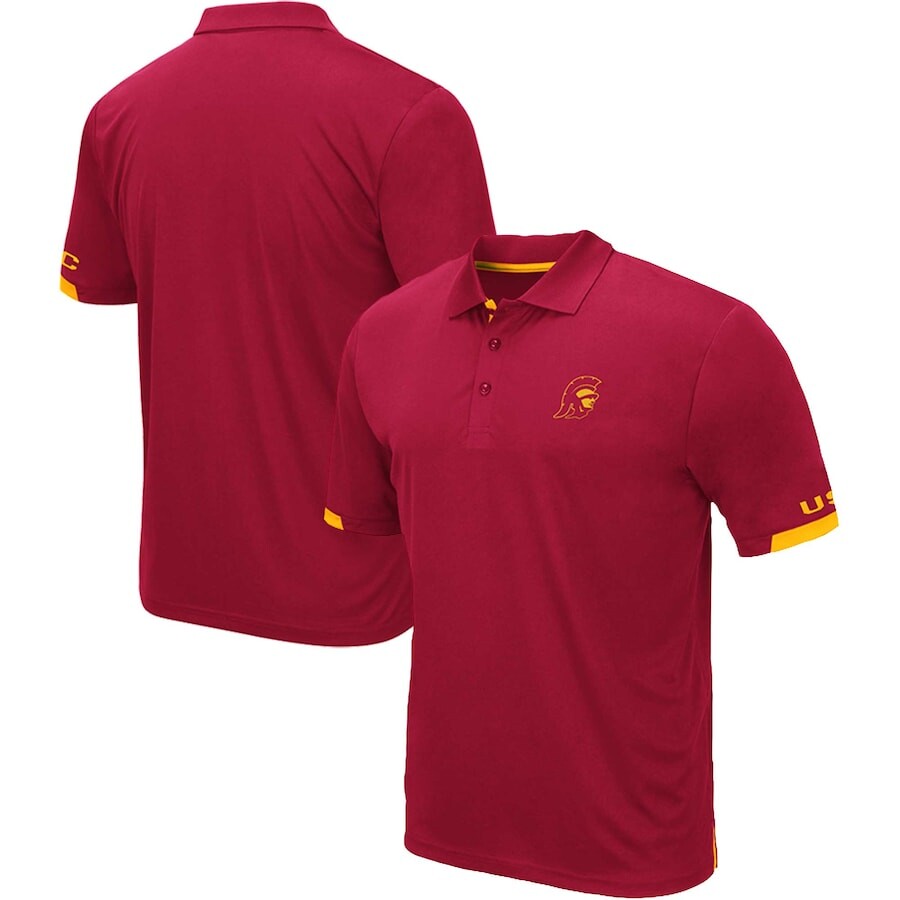 

Поло с коротким рукавом Colosseum Usc Trojans, кардинал