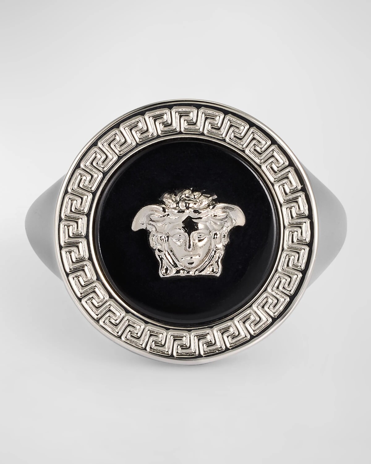

Мужское кольцо Tribute с головой Медузы Versace, цвет Palladium-Black