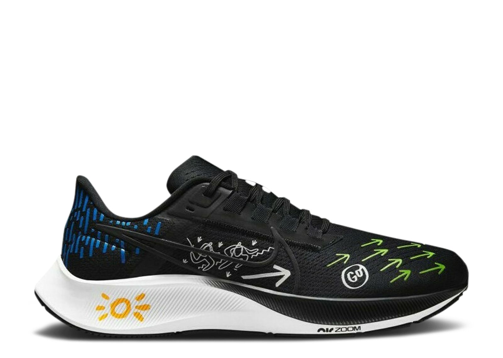 

Кроссовки Nike Joy Yamusangie X Air Zoom Pegasus 38 'Running Thoughts - Black', черный