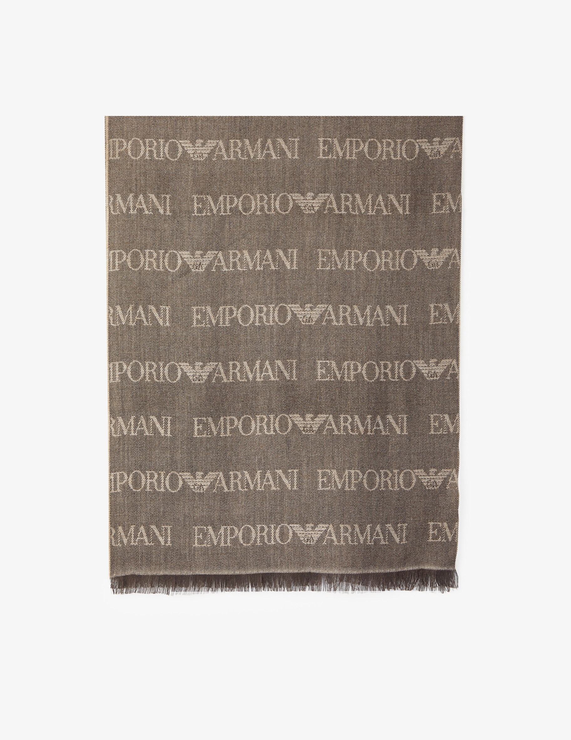 

Шарф Emporio Armani, серый