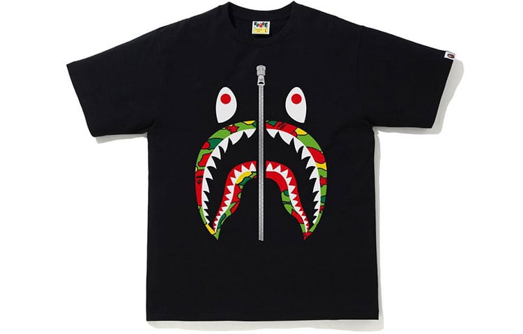 

Футболка Shark Series для мужчин A Bathing Ape, черный