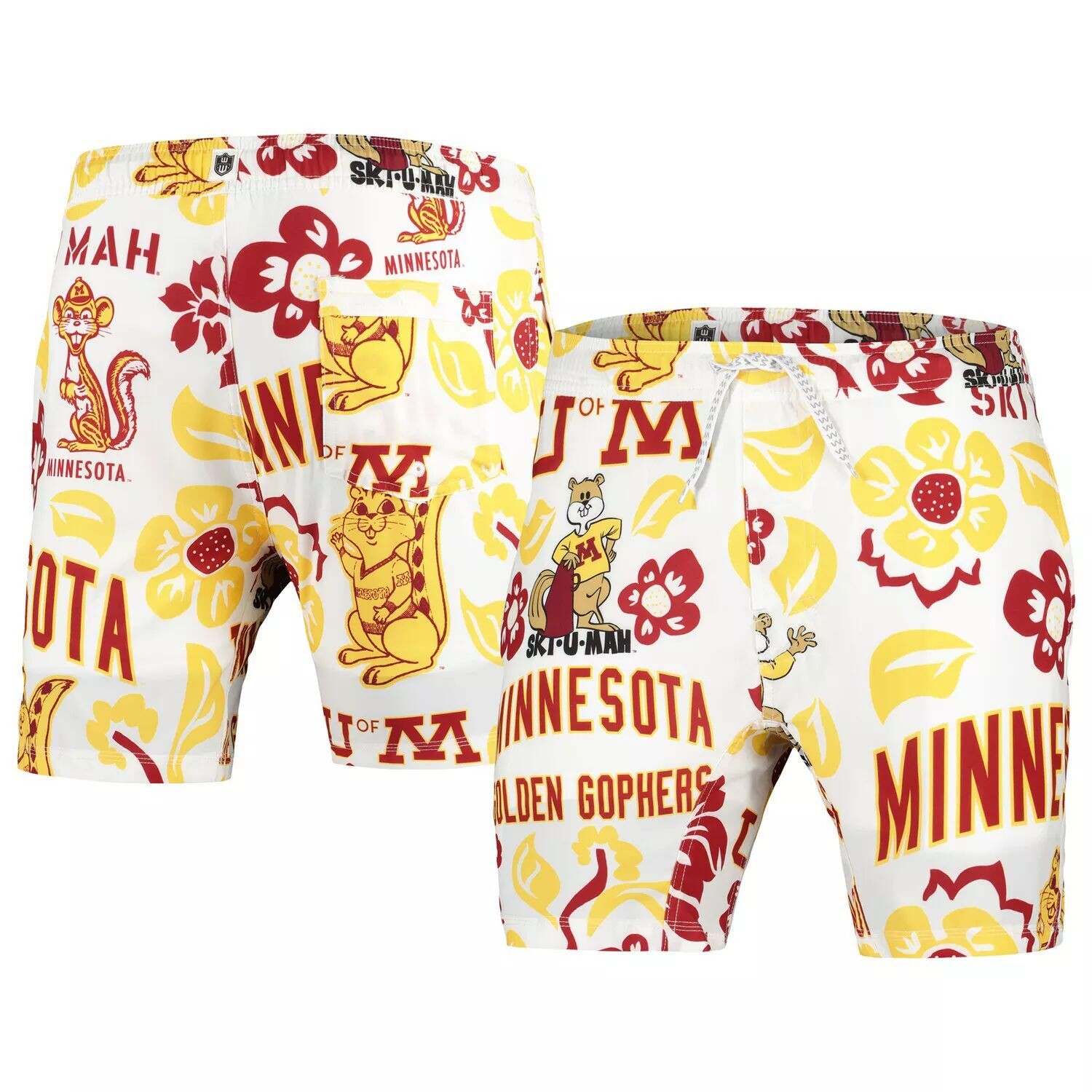

Мужские плавки Wes & Willy White Minnesota Golden Gophers Vault Tech