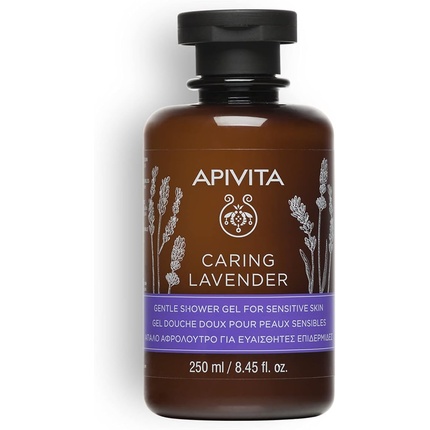 Гель для душа Care Lavender 250 мл, Apivita apivita гель для душа для чувствительной кожи caring lavender