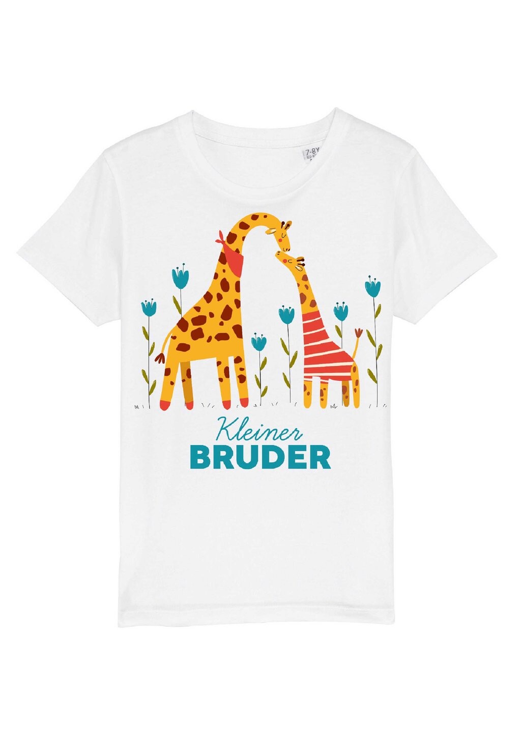 

Футболка с принтом GIRAFFE KLEINER BRUDER Watapparel, цвет white