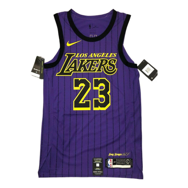 Майка Nike NBA LA Lakers Lebron James City Edition Vaporknit Jersey 'Lakers Purple', фиолетовый фигурка funko vinyl gold nba lakers lebron james city 5 59386