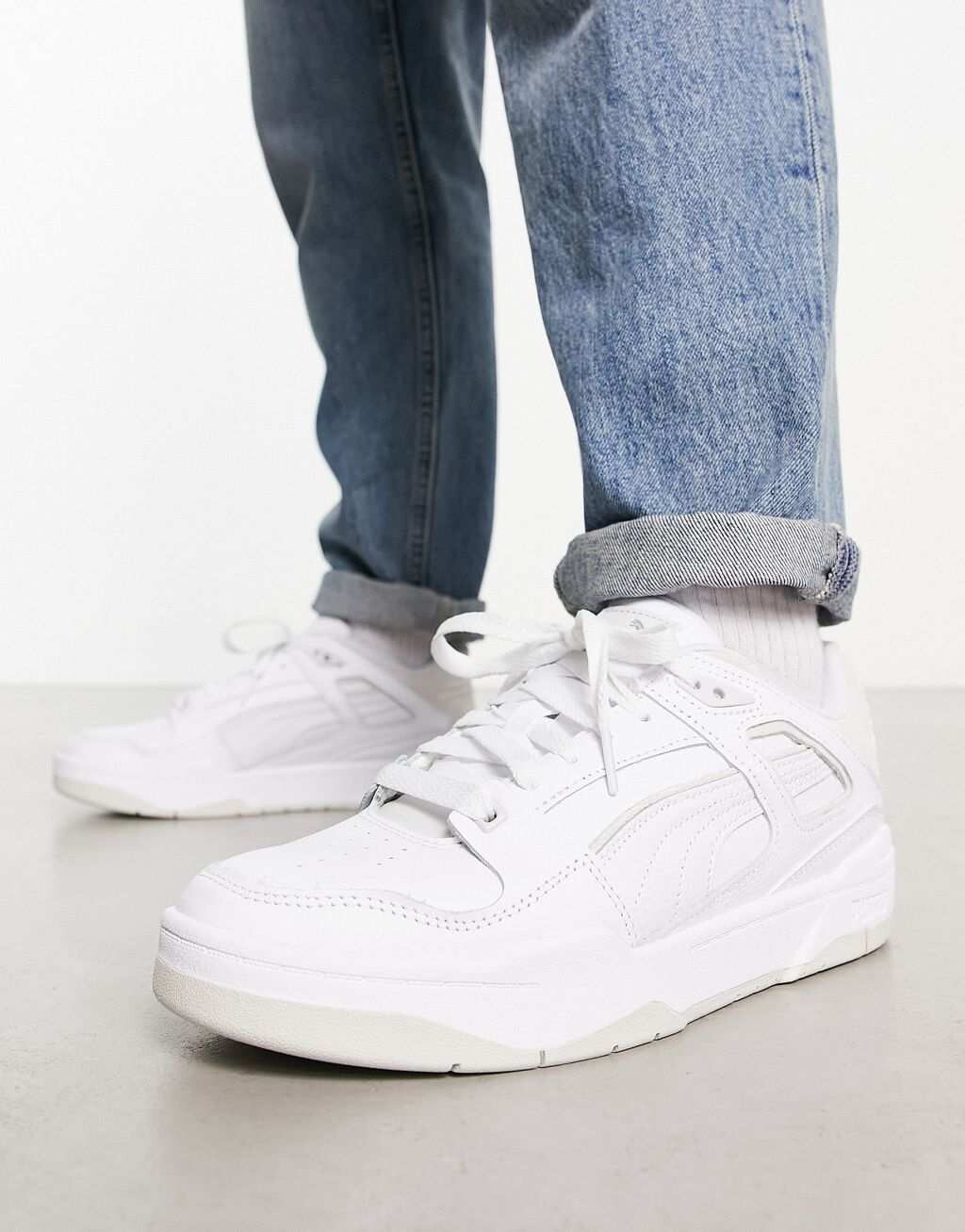 

Бело-серые кроссовки Puma Slipstream, Серый