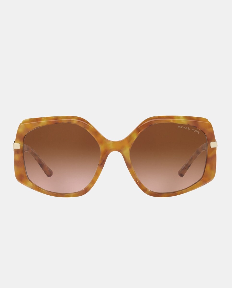 

Солнцезащитные очки в геометрической оправе Camel havana Michael Kors, коричневый