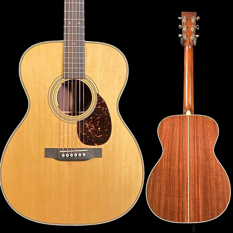 Акустическая гитара Martin OM-28E Acoustic-electric Guitar - Natural акустическая гитара martin d45 acoustic guitar natural