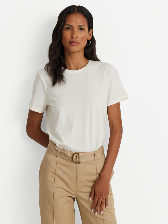 

Футболка свободного кроя Lauren Ralph Lauren, экрю