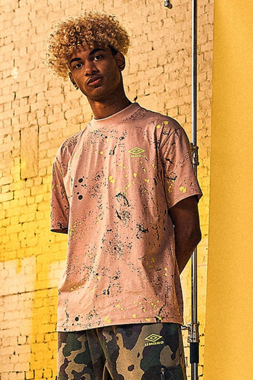 

Футболка Classico с брызгами Umbro, розовый