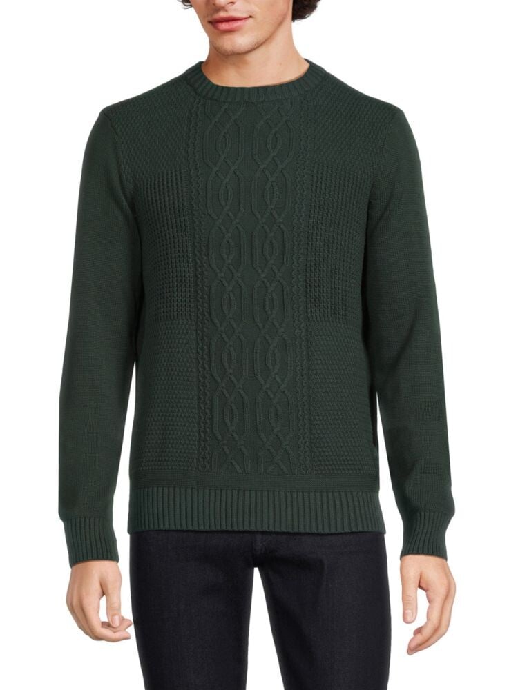 

Свитер вязанной вязки с круглым вырезом Ben Sherman, цвет Spruce