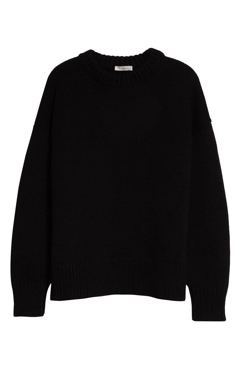 

Свитер Ophelia Oversize из шерсти и кашемира с круглым вырезом THE ROW, черный
