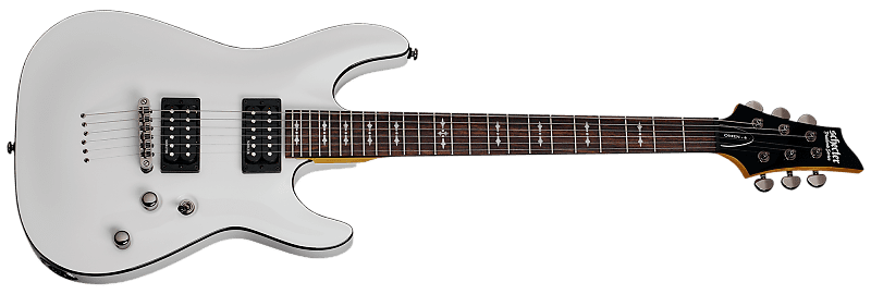 цена Электрогитара Schecter OMEN-6 6-String Electric Guitar, Vintage White, 2061