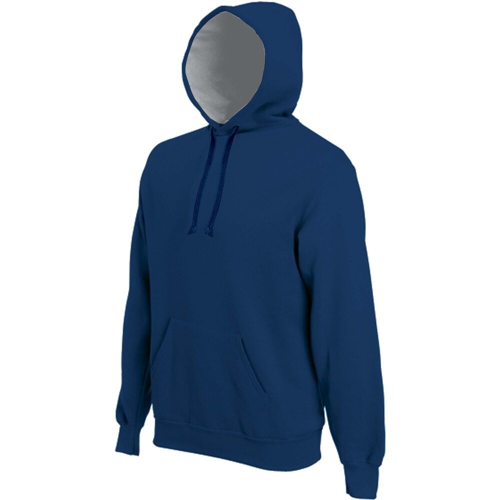 

Толстовка Kariban Hooded Bande Contrasté, синий