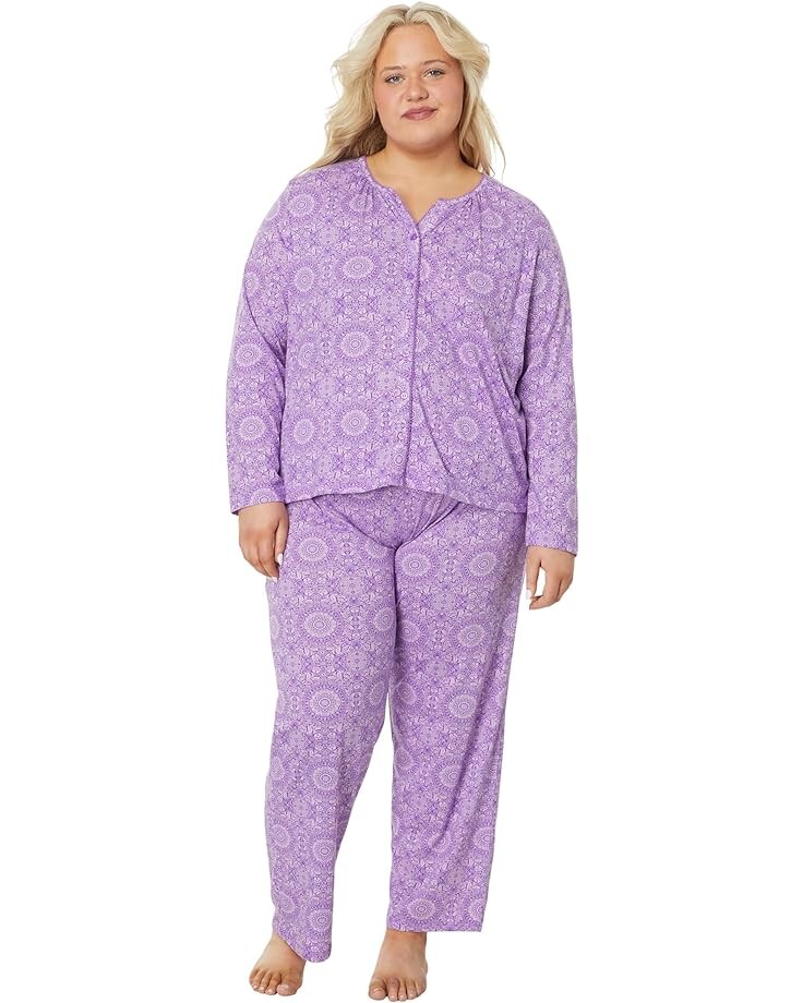

Пижама Karen Neuburger Plus Long Sleeve Cardigan, цвет Floral Medallion