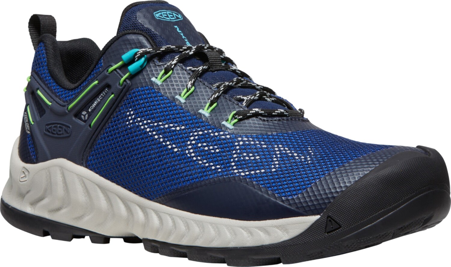 

Водонепроницаемые походные мужские кроссовки Keen NXIS EVO, синий/зеленый