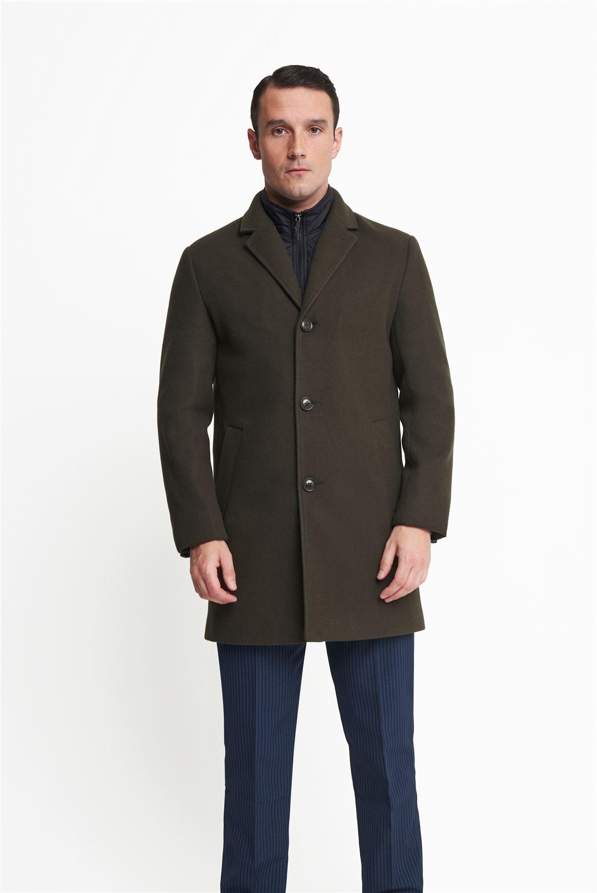 Johan Пальто со вставками Harry Brown London, хаки johan пальто со вставками harry brown london серый