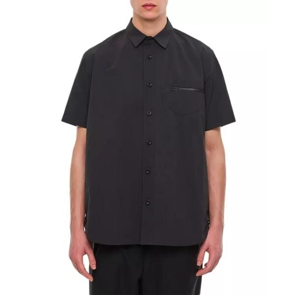 

Футболка rip stop shirt Sacai, черный