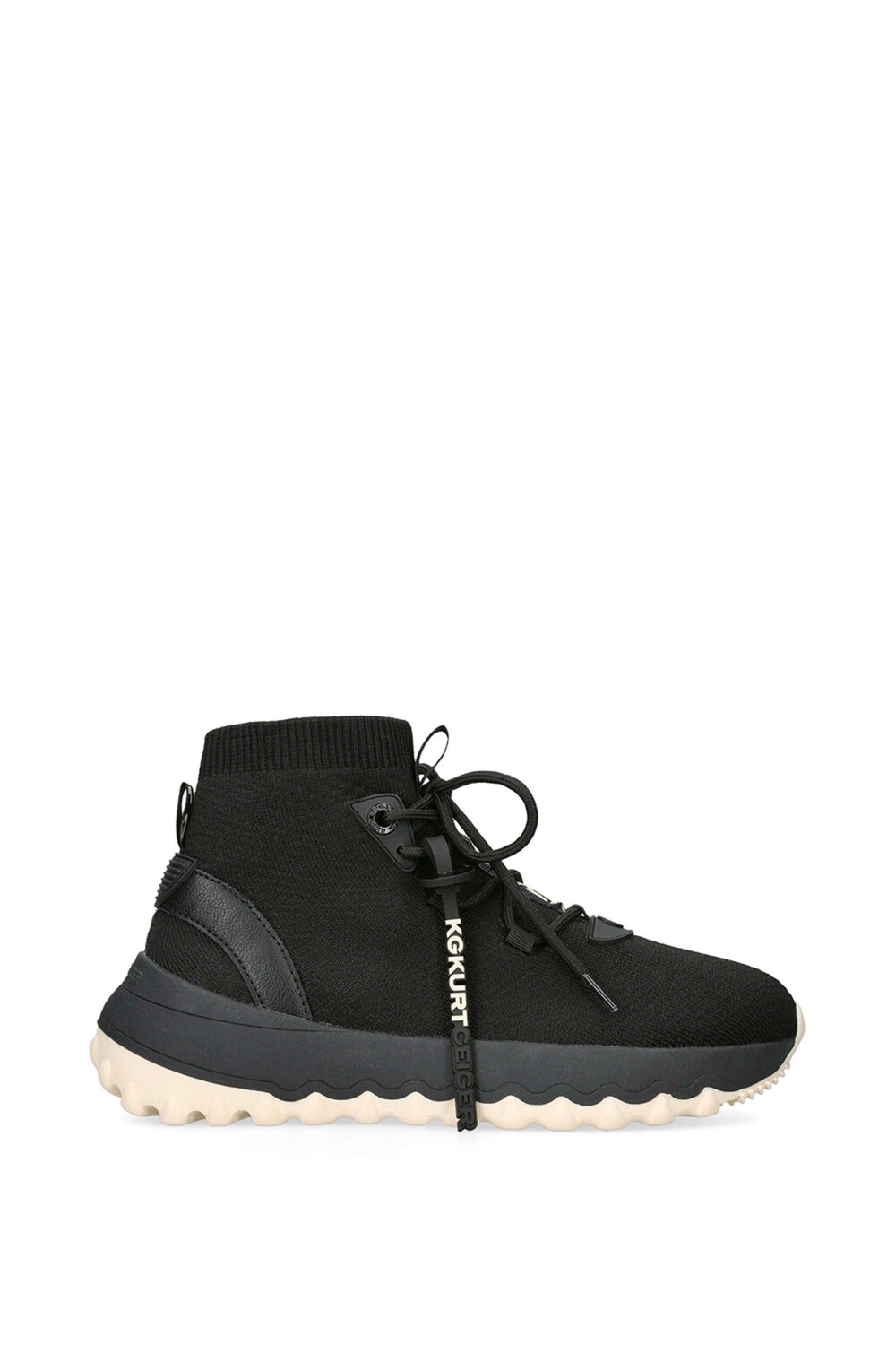 

Высокие кроссовки 'Lowell Knit Hi Top' Fabric Trainers KG Kurt Geiger, черный