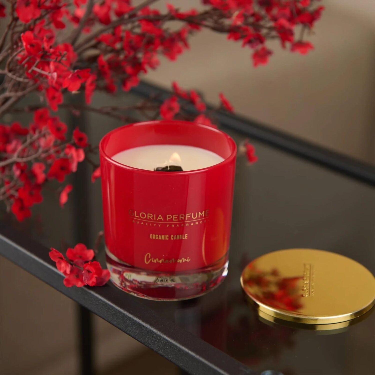 

Ароматическая свеча Gloria Perfume Cinnamomi - Красный - 220 гр
