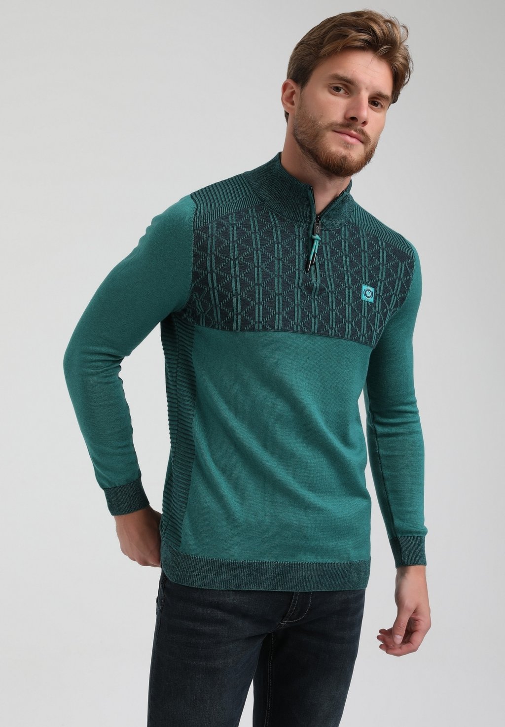 Вязаный свитер Gabbiano, цвет green lake