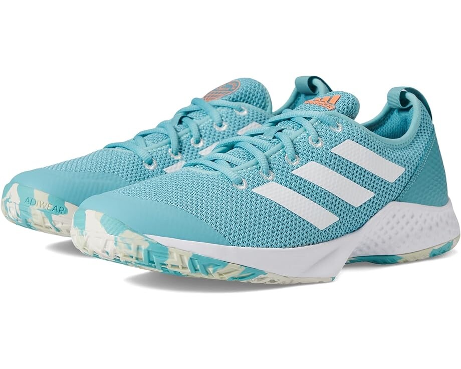 

Кроссовки Adidas Courtflash, цвет White/White/Beam Orange