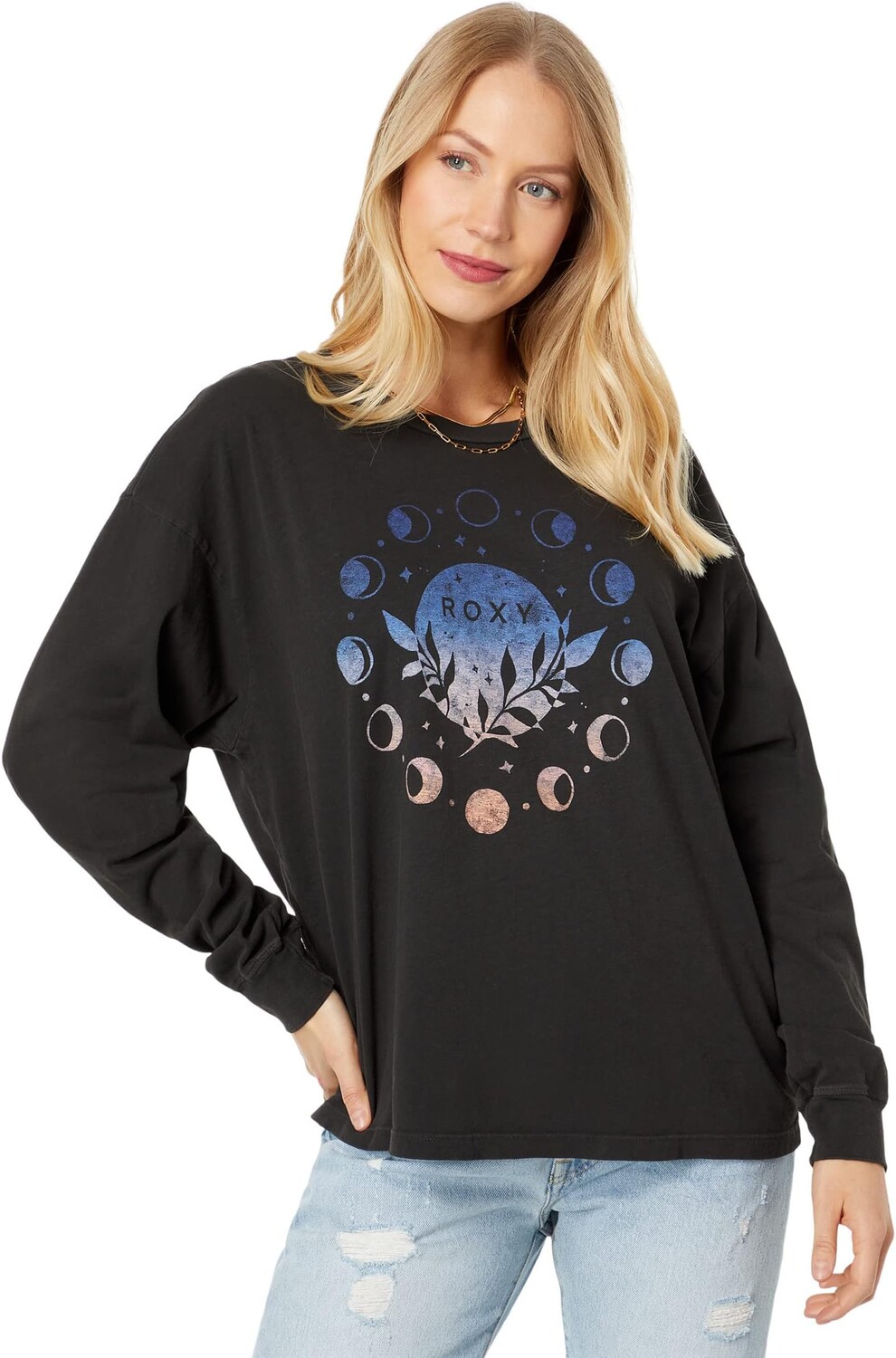 

Футболка с длинными рукавами Moon Start Roxy, цвет Anthracite