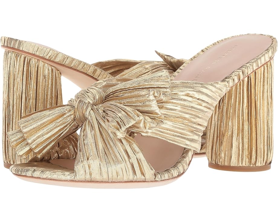 Мюли Loeffler Randall Penny Pleated Knot, цвет Gold Pleated Lame gramicci wool relaxed pleated