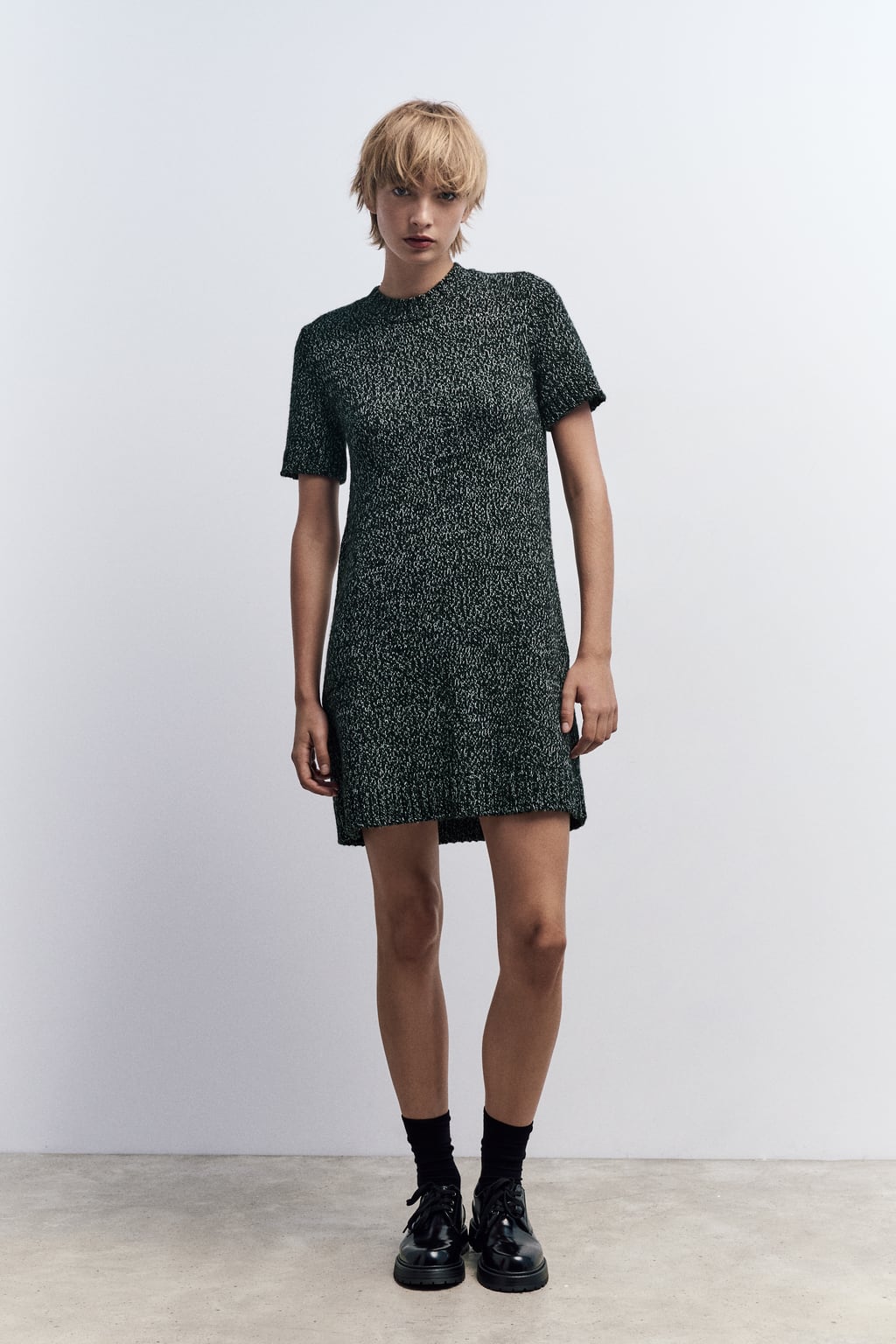 

Свитер из смеси кашемира и шерсти ZARA, черный