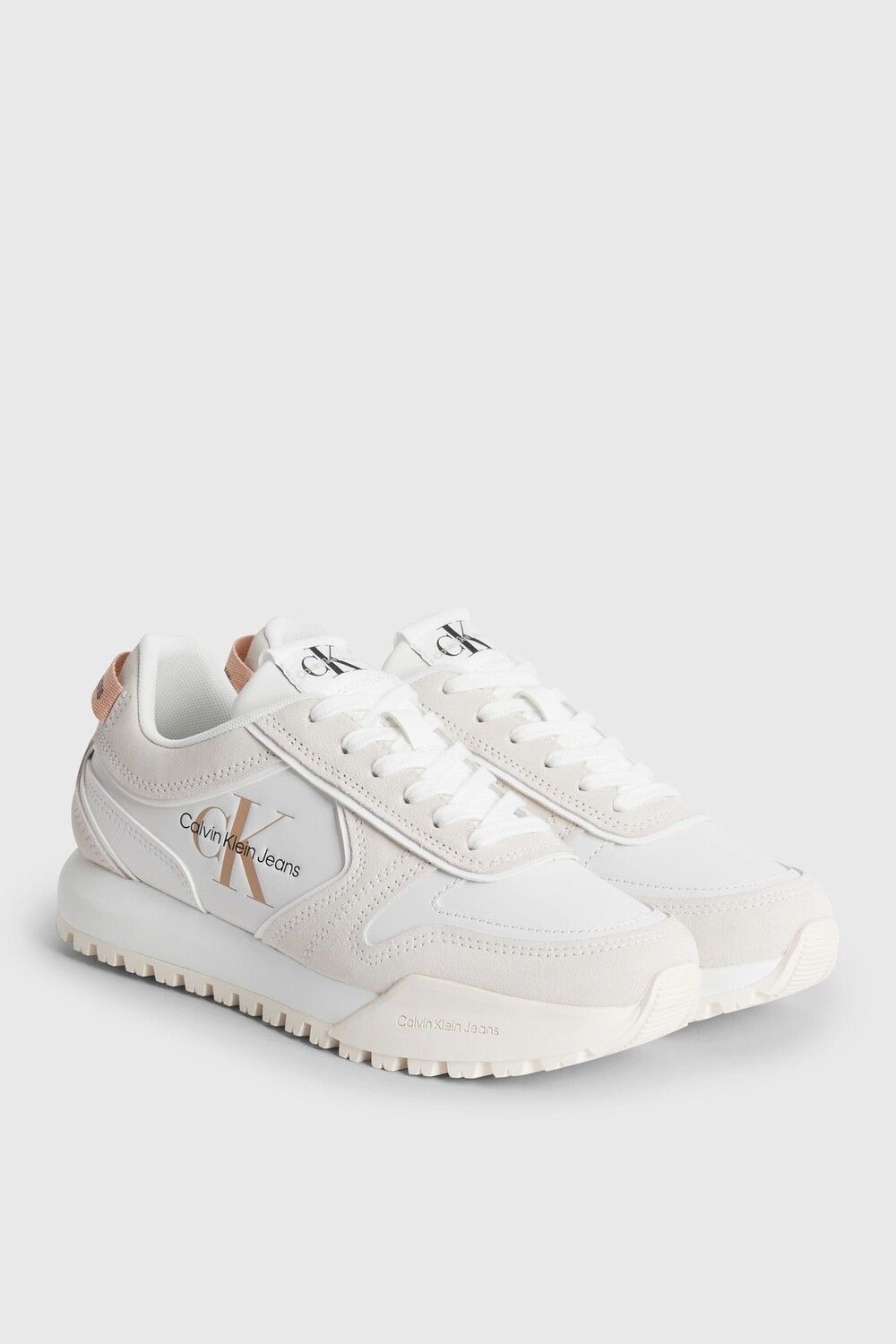 

Спортивные кроссовки White Runner с зубчиком Calvin Klein, белый